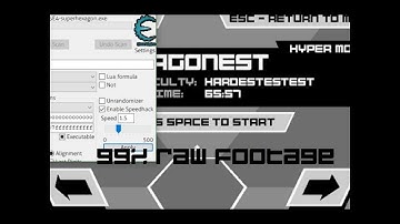 super hexagon 1.5x (99%) raw footage