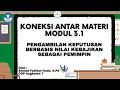 KONEKSI ANTAR MATERI MODUL 3.1
