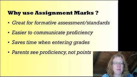 How to Create Assignment Marks in Infinite Campus