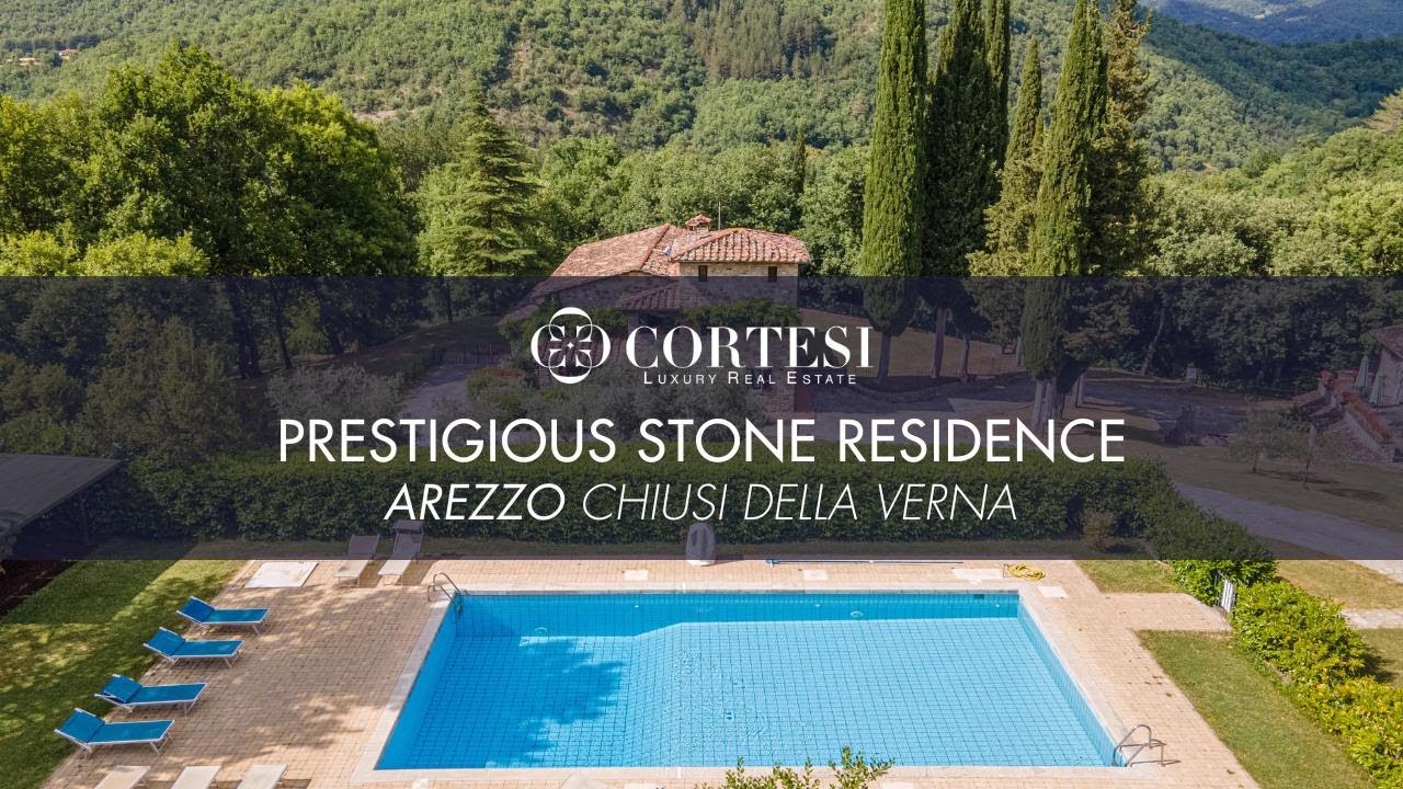Prestigious Stone Residence with Pool and 17 Hectares of Land – Chiusi della Verna, Bibbiena (AR)