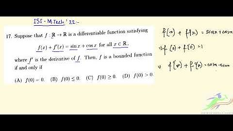 ISI   MTech   Solutions of 2022   Q 17 complete solution series structure