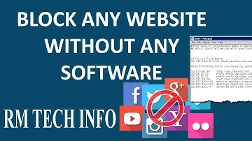 How to Block Websites on All Web Browser of Windows 7  Windows 10 AND  Windows  11 RM TECH INFO 2024