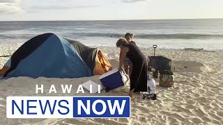Homeless sweep spanning over a mile to shut down Oahu beach park