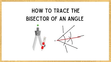 How to trace the Bisector of an Angle- Geometry in Art. Easy Technical drawing