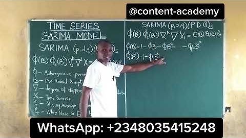 SARIMA model | Time Series Analysis #timeseriesanalysis #sarima @content-academy