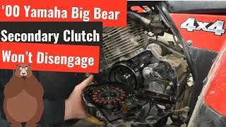 Yamaha Big Bear 400 : Clutch Won't Disengage