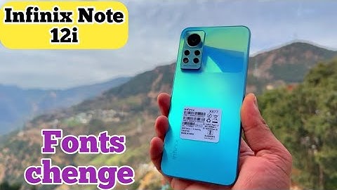 Font Setting In Infinix Note 12i, Font Size Change In Infinix Note 12i, How To Change Font Style In
