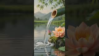 Zen Bamboo Water Fountain 🌿 Relaxing Nature Sounds for Deep Sleep, Meditation & Stress Relief
