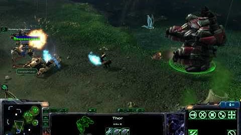 StarCraft II - Terran Thor 250mm Cannon Strike