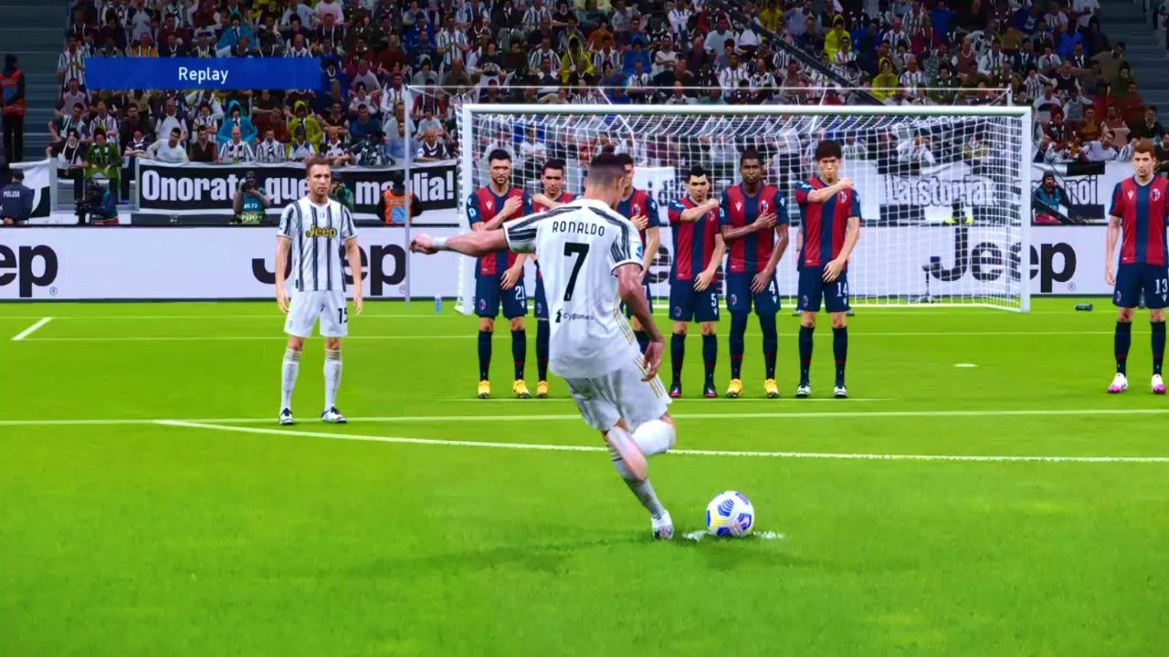 PES 21 Cristiano Ronaldo Free Kicks | PES 21 Ronaldo Free Kicks with Commentary