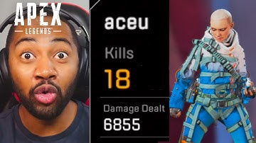 Apex Legends Noob Reacts to Aceu: 7000 Damage in SOLO vs Trios