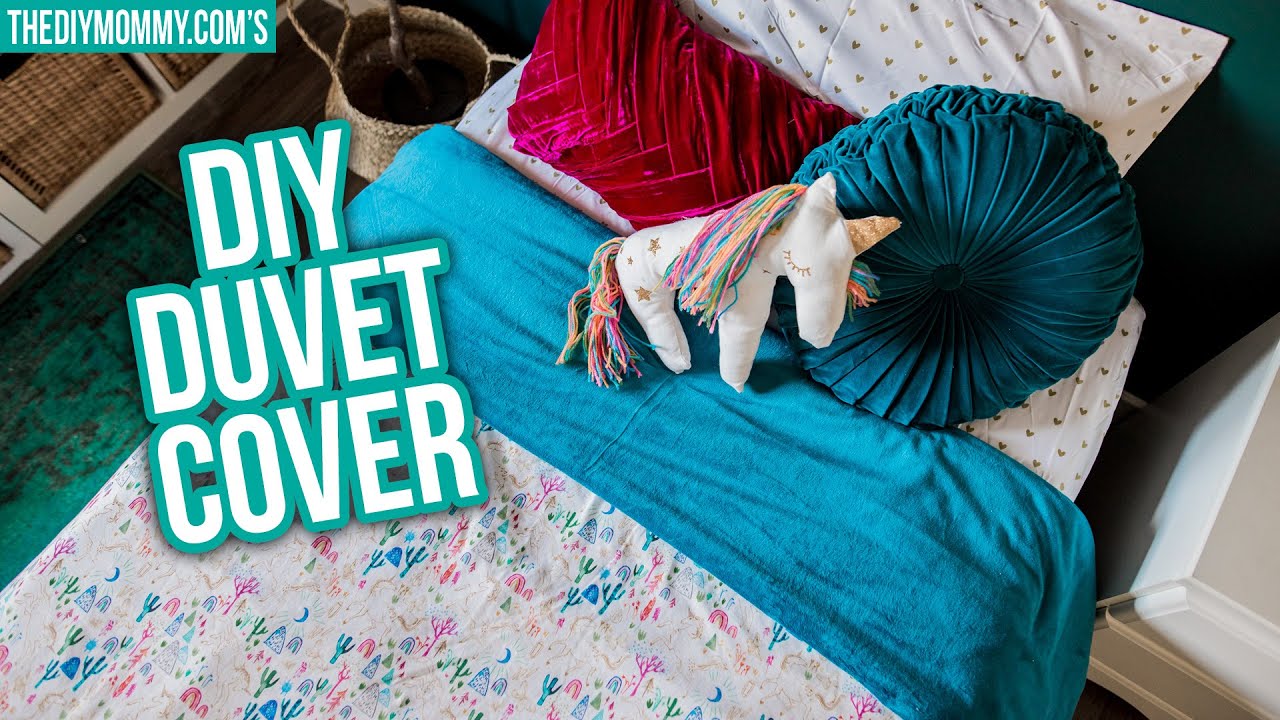 How To Sew A Diy Duvet Cover Youtube