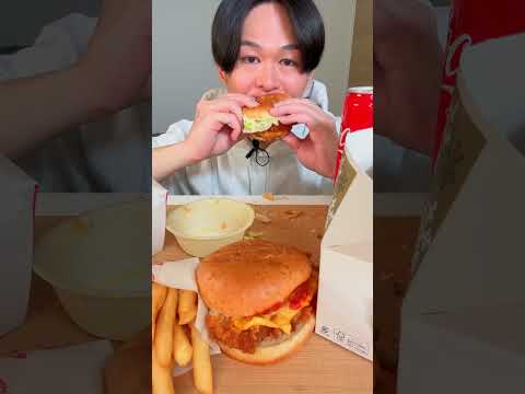 Mukbang ASMR KFC ケンタッキー新作 eating #shorts