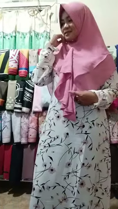 Gamis Monalisa bunga kecil