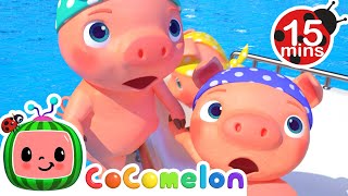 Three Little Pigs (Pirate Version)  15 MIN LOOP | CoComelon Nursery Rhymes \& Kids Song