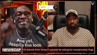 Shannon Sharpe goes off on Kobe Bryant's parents for selling Kobe Bryant's championship rings