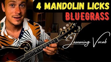 Mandolin Vocabulary for Bluegrass Solos – 4 Licks to Get You Improvising