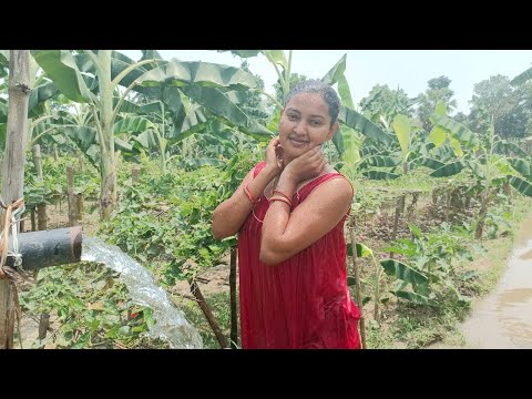 Village Boudi Bathing Vlog | Bathing Vlog | Indian Boudi Bath Vlog