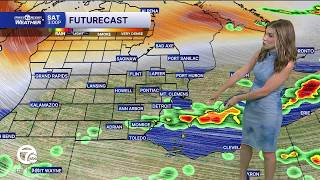 Improving air quality, but a severe storm threat