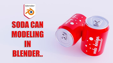 3d soda can modeling for beginners (blender tutorial)-bangla -mds design