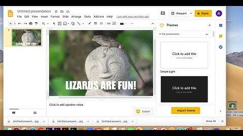 How to make a meme using Google Slides