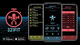 321FIT App - Retro Workout Player with ETA screenshot 3