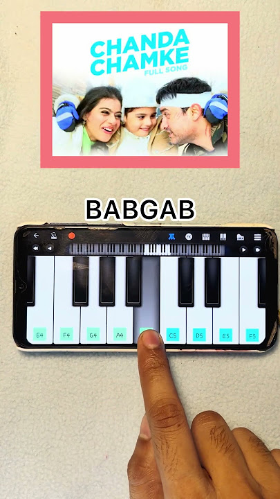 Chanda Chamke | Full Song I Fanaa | Aamir Khan, Kajol, Rishi Kapoor,piano tutorial #music #shortvide
