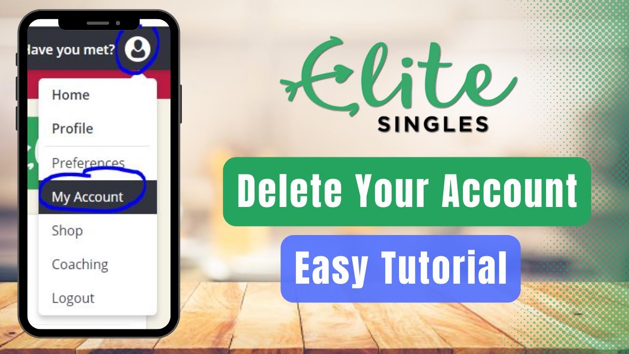 How to Delete Account Elite Singles ! - YouTube