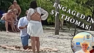 Getting Engaged at Magens Bay Beach, St. Thomas #shorts