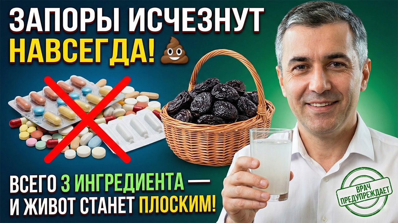 ХВАТИТ ТРАВИТЬ СЕБЯ ХИМИЕЙ!💩 ОДИН СТАКАН УТРОМ — И КИШЕЧНИК РАБОТАЕТ КАК ЧАСЫ! 🕰️