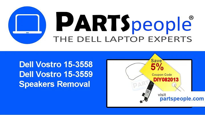 Dell Vostro 15-3558/3559 Speakers How-To Video Tutorial
