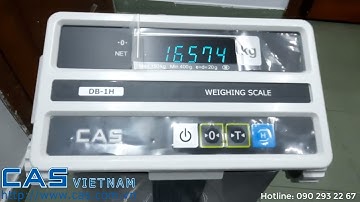 Cân bàn điện tử CAS DB-1H : Tùy chỉnh các chức năng