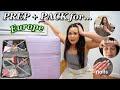 Pack  prep with me for europe 3 weeks