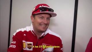 Mexican GP 2016   JP Montoya interviews Kimi Räikkönen on Vi