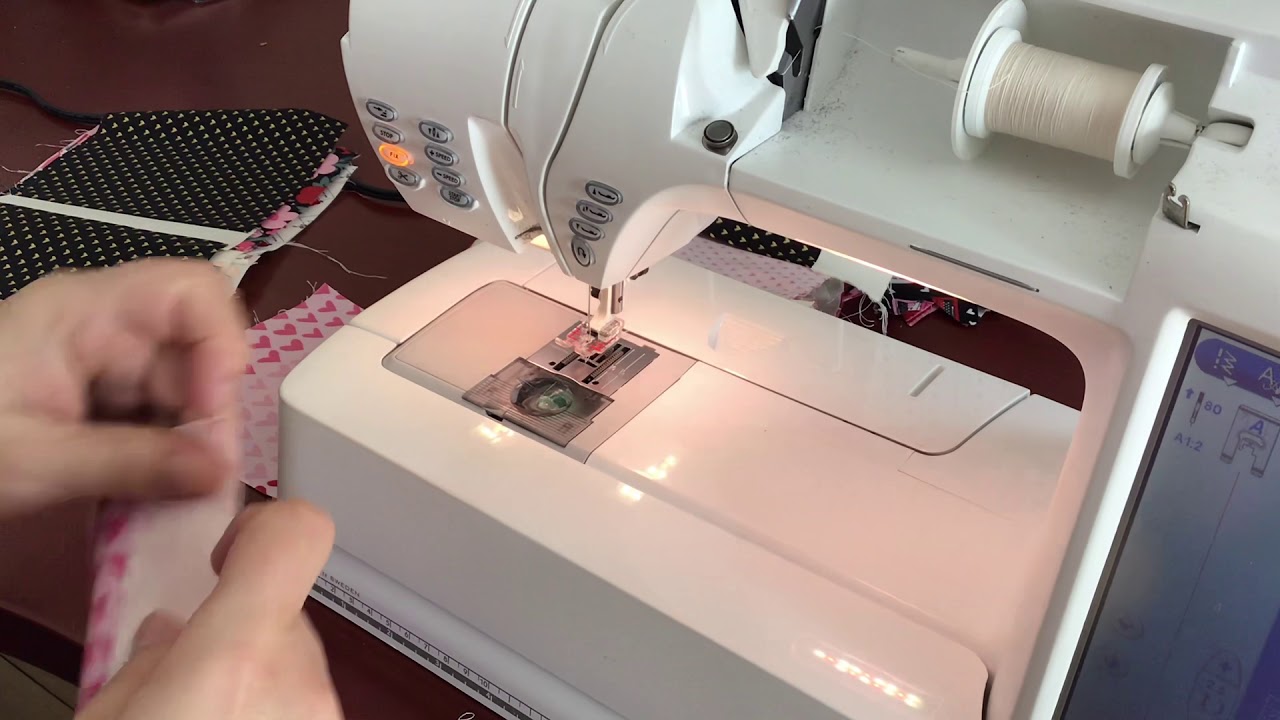 How to Chain stitch 4 Square Quilt blocks