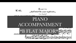 Sull'aria - Che Soave Duet (Mozart) B Flat Major Piano Accompaniment - Voice Guide - Karaoke