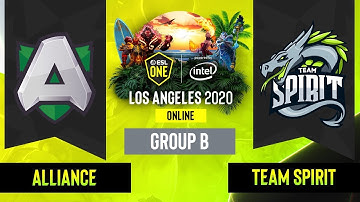 Dota2 - Alliance vs. Team Spirit - Game 2 - Group B - EU/CIS - ESL One Los Angeles