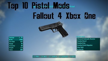 Top 10 Pistol Mods Fallout 4 Xbox One (XB1) #Fallout4 #Fallout4Mods #Fallout4Top10