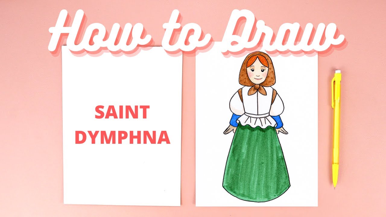 How to Draw Saint Dymphna Step-by-Step Catholic Art Tutorial