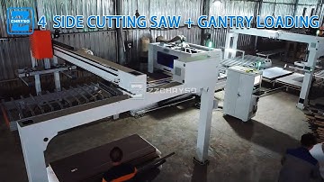 Fully Automated Four-Side Sawing for Doors with Gantry Load/Unload
