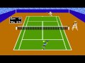 Tennis gameplay nes game 1990 mario as referee