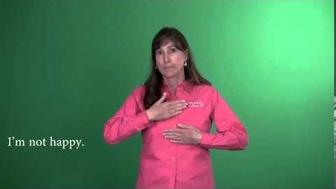 Sign Language - Level 1: Negative Forms