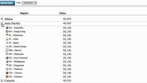 MicroStrategy - Collapsing Section