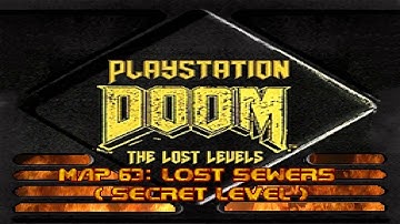 PSX Doom TC: Lost Levels - Map 63: Lost Sewers (secret level) (100%) Ultra Violence