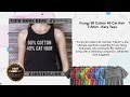 Funny 60 Cotton 40 Cat Hair T-Shirt - Ears Tees