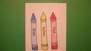 Easy Drawings Using Crayons 1