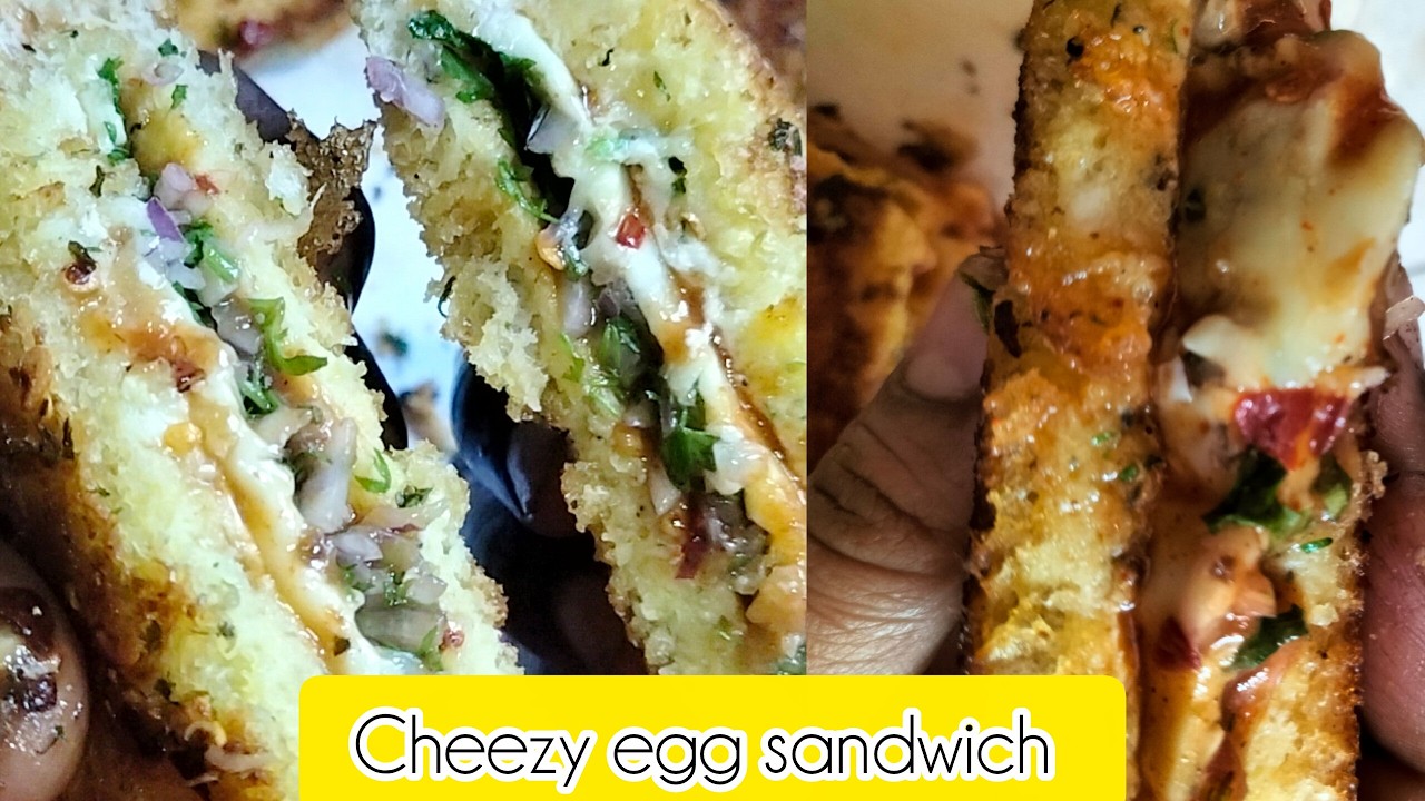 Cheesy egg sandwich | egg butter sandwich | sandwich in home