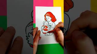 Mother’s Day — Painting Mom with Acrylic Paint - ASMR #drawing #art screenshot 1