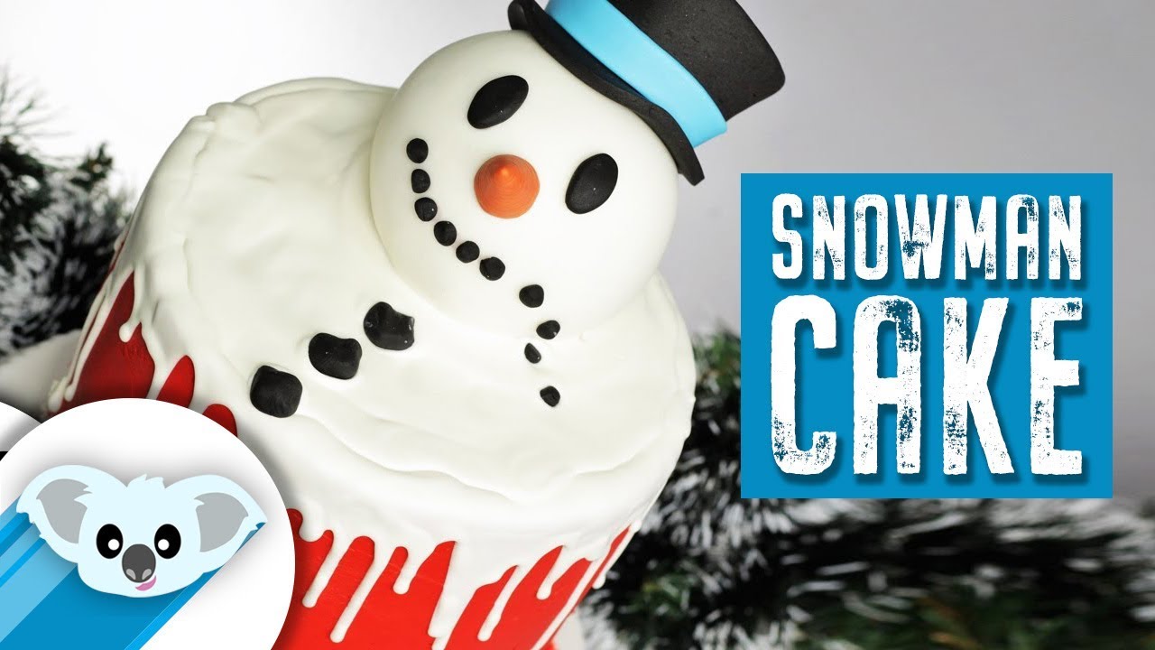 Melted Snowman Christmas Cake| DIY & How to | Drip Cake ...