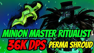 MOST INSANE NECRO BUILD : DPS MINION MASTER RITUALIST For Group Content /Open World | Guild Wars 2